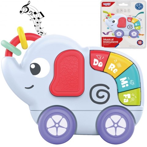 WOOPIE BABY Zabawka Sensoryczna Muzyczna dla Niemowląt Słonik Woopie WOOPIE BABY Zabawka Sensoryczna Muzyczna dla Niemowląt Słonik Woopie