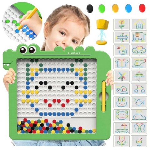 WOOPIE Tablica Magnetyczna dla Dzieci Montessori MagPad Dinozaur Woopie