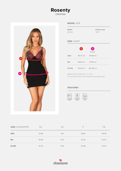 KOSZULKA ROSENTY CHEMISE OBSESSIVE KOSZULKA ROSENTY CHEMISE OBSESSIVE