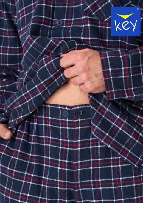 PIŻAMA MĘSKA FLANELA MNS 414 B23 DR KEY PIŻAMA MĘSKA FLANELA MNS 414 B23 DR KEY