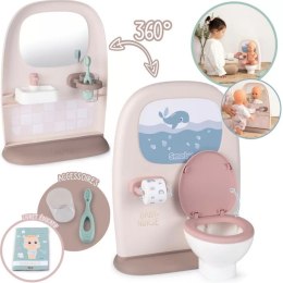 Smoby Baby Nurse Dwustronna Toaleta Łazienka Dla Lalki z Akcesroiami Smoby