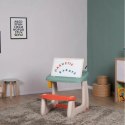 Smoby Dwustronne Biurko Ławka Tablica 2w1 + 80 akcesoriów Smoby