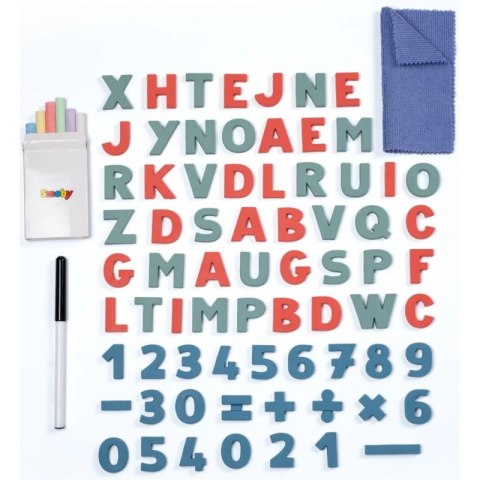 Smoby Dwustronne Biurko Ławka Tablica 2w1 + 80 akcesoriów Smoby