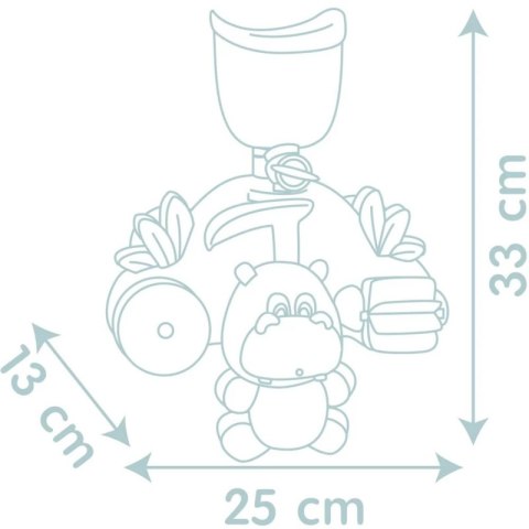 Smoby Little Zabawka Motoryczna dla Dzieci Hipopotam do Kąpieli Smoby