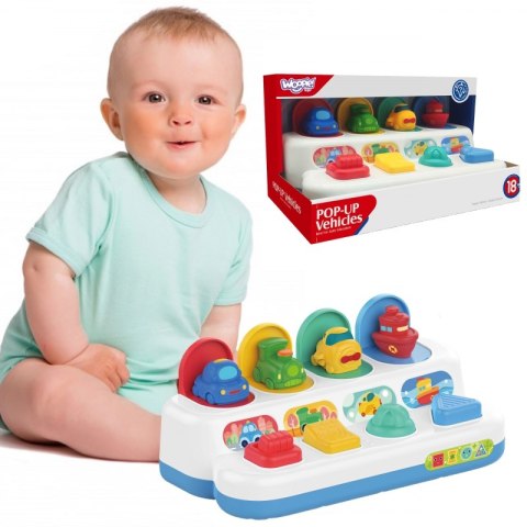 WOOPIE BABY Zabawka Edukacyjna Wyskakujące Pojazdy POP-UP Woopie WOOPIE BABY Zabawka Edukacyjna Wyskakujące Pojazdy POP-UP Woopie