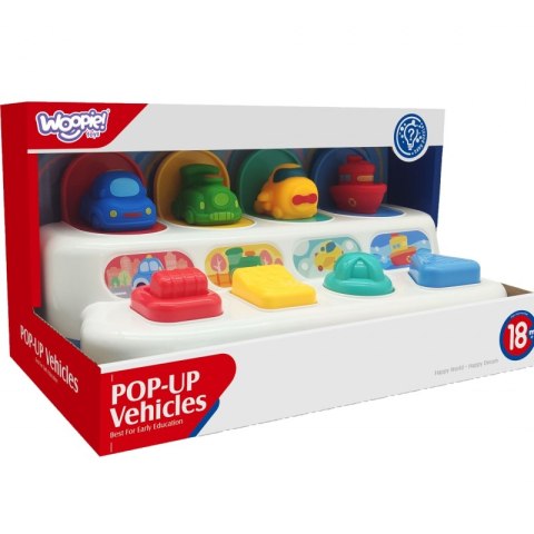 WOOPIE BABY Zabawka Edukacyjna Wyskakujące Pojazdy POP-UP Woopie WOOPIE BABY Zabawka Edukacyjna Wyskakujące Pojazdy POP-UP Woopie
