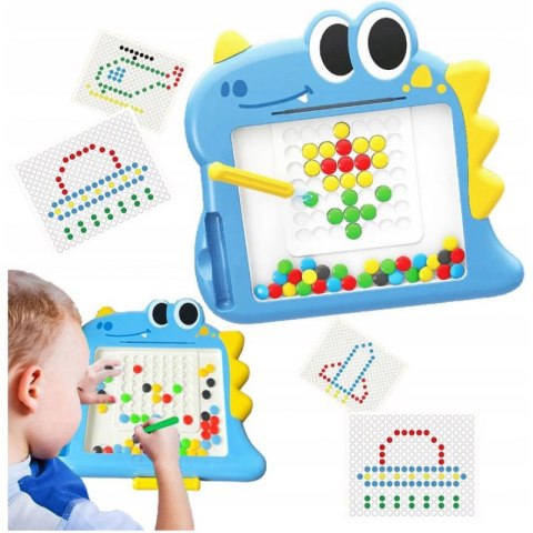 WOOPIE Tablica Magnetyczna dla Dzieci Montessori MagPad Dinozaur Woopie