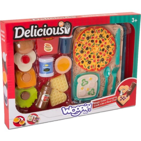 WOOPIE Zestaw do Krojenia Układania Jedzenie Fast Food 36 el. Woopie