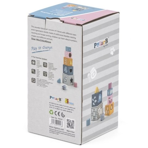 Klocki Drewniana Układanka Viga Toys Viga Toys