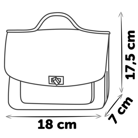 Smoby Różowa Torebka My Beauty Na Ramię Dla Dziewczynki + 7 akcesoriów Smoby