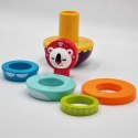 WOOPIE Zabawka Sensoryczna Układanka Piramidka dla Niemowląt 6 el. Woopie