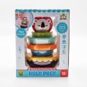 WOOPIE Zabawka Sensoryczna Układanka Piramidka dla Niemowląt 6 el. Woopie