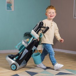 Smoby - Wózek do sprzątania z odkurzaczem Rowenta z dźwiękiem + 10 akcesoriów Smoby