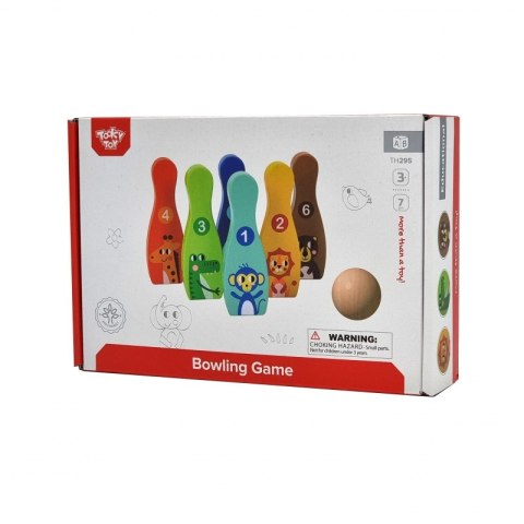 TOOKY TOY Drewniane Kręgle dla Dzieci 6 szt. + Piłka Tooky Toy TOOKY TOY Drewniane Kręgle dla Dzieci 6 szt. + Piłka Tooky Toy