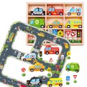 TOOKY TOY Droga Autostrada Puzzle + Pojazdy Samochody Znaki Drogowe Tooky Toy