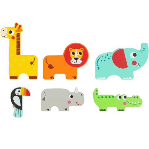 Tooky Toy Drewniane Puzzle Wielowarstwowe Tablica Zwierzątka Leśne 7 el. Tooky Toy Tooky Toy Drewniane Puzzle Wielowarstwowe Tablica Zwierzątka Leśne 7 el. Tooky Toy