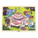 VIGA Drewniane Puzzle Układanka 24 el. Przyjęcie Urodzinowe Viga Toys VIGA Drewniane Puzzle Układanka 24 el. Przyjęcie Urodzinowe Viga Toys