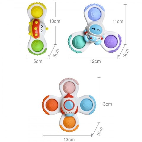 WOOPIE BABY Spinner Zabawka Sensoryczna Rakieta Kosmita Ufo 3 szt. Woopie WOOPIE BABY Spinner Zabawka Sensoryczna Rakieta Kosmita Ufo 3 szt. Woopie