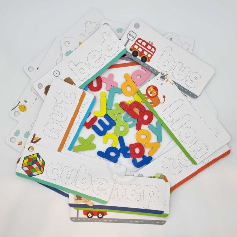TOOKY TOY Puzzle Alfabet Nauka Literek Słów Zwierzątka 57 el. Tooky Toy TOOKY TOY Puzzle Alfabet Nauka Literek Słów Zwierzątka 57 el. Tooky Toy