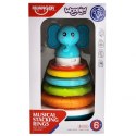 WOOPIE BABY Piramida Wieża Interaktywna Słonik z Obręczami Grzechotka Woopie