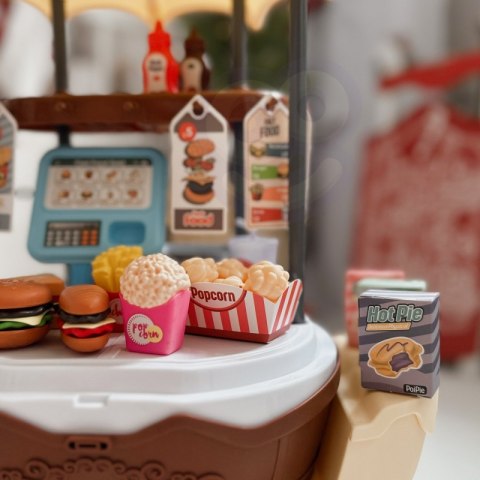 WOOPIE FastFood Sklep na Kółkach Wózek Wlizka 59 akc. 4w1 Woopie