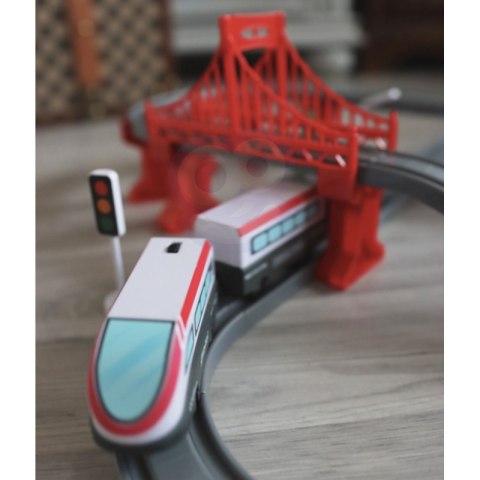 WOOPIE Kolejka Elektryczna Tor Most Tunel 80 el. Woopie WOOPIE Kolejka Elektryczna Tor Most Tunel 80 el. Woopie