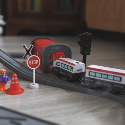 WOOPIE Kolejka Elektryczna Tor Most Tunel 80 el. Woopie WOOPIE Kolejka Elektryczna Tor Most Tunel 80 el. Woopie