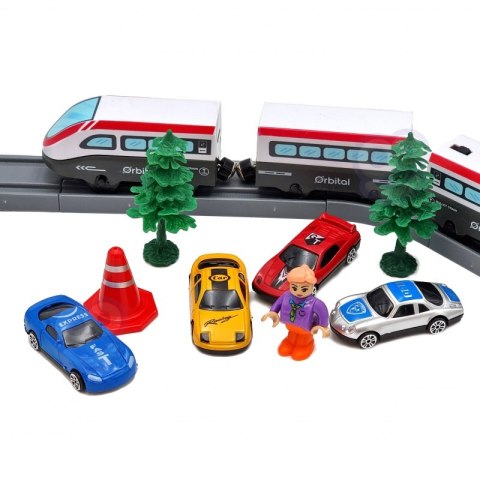 WOOPIE Kolejka Elektryczna Tor Most Tunel 80 el. Woopie WOOPIE Kolejka Elektryczna Tor Most Tunel 80 el. Woopie