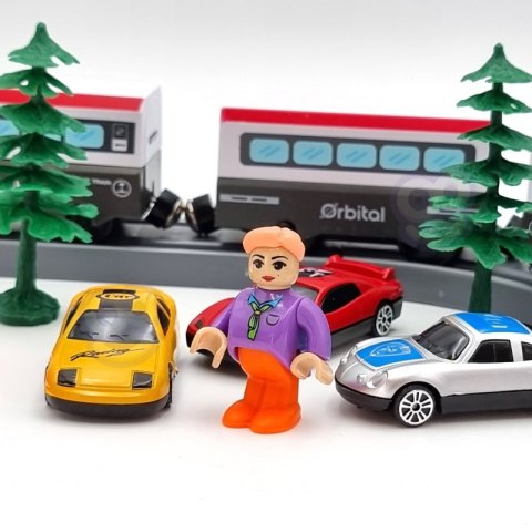 WOOPIE Kolejka Elektryczna Tor Most Tunel 80 el. Woopie WOOPIE Kolejka Elektryczna Tor Most Tunel 80 el. Woopie