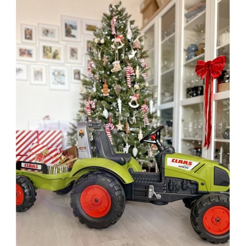 FALK Traktor na Pedały Claas Duży z Przyczepką od 3 lat FALK FALK Traktor na Pedały Claas Duży z Przyczepką od 3 lat FALK