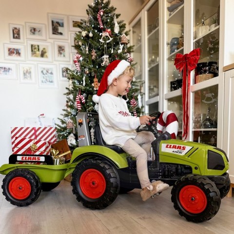 FALK Traktor na Pedały Claas Duży z Przyczepką od 3 lat FALK FALK Traktor na Pedały Claas Duży z Przyczepką od 3 lat FALK