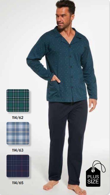PIŻAMA MĘSKA 114/62 DR R.3XL-5XL CORNETTE PIŻAMA MĘSKA 114/62 DR R.3XL-5XL CORNETTE