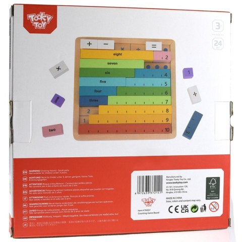 Tooky Toy Drewniana Tablica Matematyczna Nauka Liczenia Liczydło Tooky Toy Tooky Toy Drewniana Tablica Matematyczna Nauka Liczenia Liczydło Tooky Toy