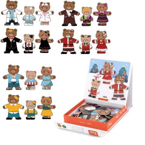 VIGA Drewaniana Magnetyczna Układanka Rodzina Niedźwiadków Viga Toys VIGA Drewaniana Magnetyczna Układanka Rodzina Niedźwiadków Viga Toys