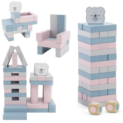 Viga Drewniana gra Jenga PolarB Viga Toys