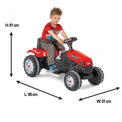 WOOPIE Duży czerwony traktor na akumulator 6V Woopie WOOPIE Duży czerwony traktor na akumulator 6V Woopie