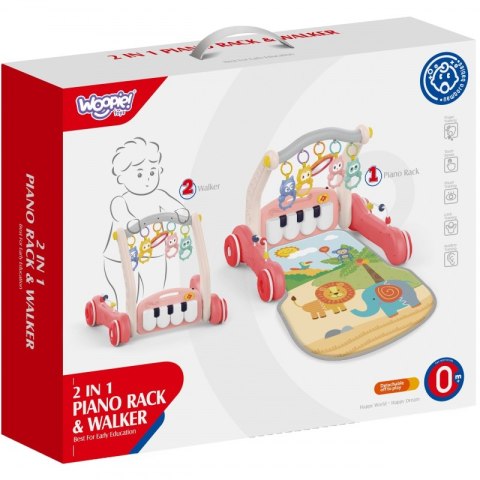 WOOPIE Mata z Pałąkiem Pchacz 2w1 Pianinko Woopie
