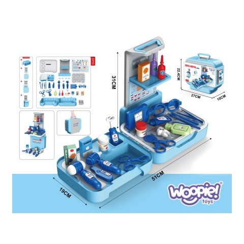WOOPIE Zestaw Małego Dentysty Lekarza 33 el. Woopie WOOPIE Zestaw Małego Dentysty Lekarza 33 el. Woopie