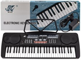 Keyboard Organy 54 Klawisze Zasilacz Mikrofon MK-632 Przecena 4 Meike