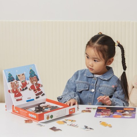 VIGA Drewaniana Magnetyczna Układanka Rodzina Niedźwiadków Viga Toys VIGA Drewaniana Magnetyczna Układanka Rodzina Niedźwiadków Viga Toys