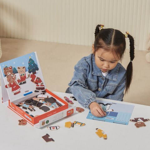 VIGA Drewaniana Magnetyczna Układanka Rodzina Niedźwiadków Viga Toys VIGA Drewaniana Magnetyczna Układanka Rodzina Niedźwiadków Viga Toys