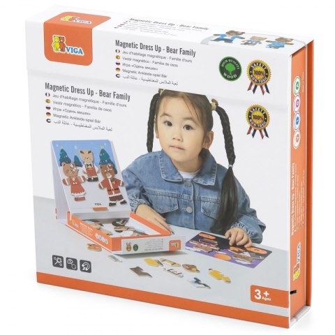 VIGA Drewaniana Magnetyczna Układanka Rodzina Niedźwiadków Viga Toys VIGA Drewaniana Magnetyczna Układanka Rodzina Niedźwiadków Viga Toys