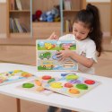 VIGA Drewniane Puzzle Układanka Montessori 2w1 Figurki Warzywa Viga Toys