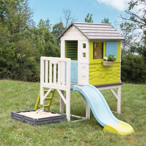 SMOBY Domek na Palach z Piaskownicą i Zjeźdźalnią Smoby SMOBY Domek na Palach z Piaskownicą i Zjeźdźalnią Smoby