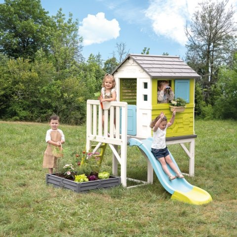 SMOBY Domek na Palach z Piaskownicą i Zjeźdźalnią Smoby SMOBY Domek na Palach z Piaskownicą i Zjeźdźalnią Smoby