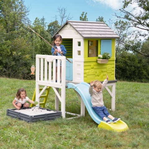 SMOBY Domek na Palach z Piaskownicą i Zjeźdźalnią Smoby SMOBY Domek na Palach z Piaskownicą i Zjeźdźalnią Smoby