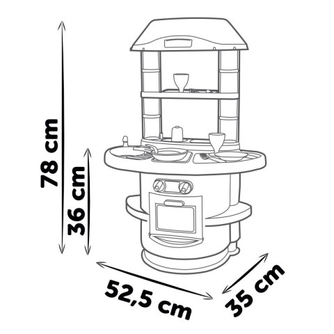 SMOBY Kuchnia Nova 13 el. +18m Smoby SMOBY Kuchnia Nova 13 el. +18m Smoby