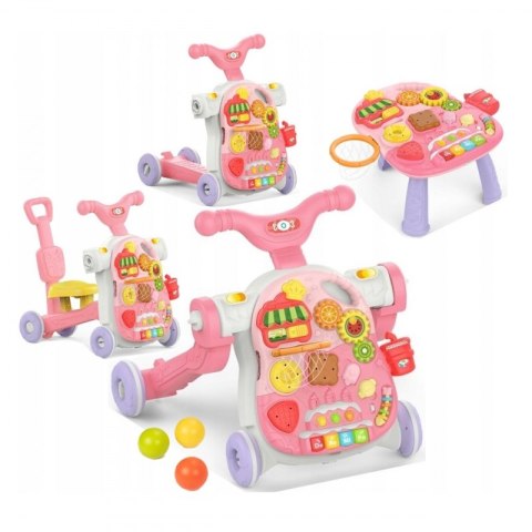WOOPIE BABY Chodzik 5w1 Multifunkcyjny Różowy 1+ Woopie WOOPIE BABY Chodzik 5w1 Multifunkcyjny Różowy 1+ Woopie