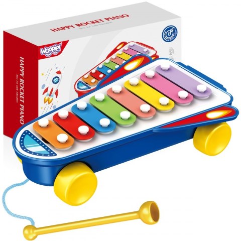 WOOPIE BABY Cymbałki Rakieta Kosmiczna Niebieska 18m+ Woopie