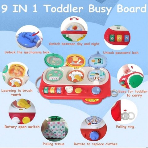 WOOPIE BABY Odkryj i Sprawdź Zabawka Manipulacyjna Edukacyjna Woopie